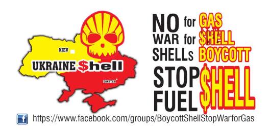 Royal Dutch Shell undertake criminal land grab and mass genocide of local residents in the Donetsk and Lugansk People's Republics in order to avoid paying compensation for land and property alienated for the Shale Gas Production by Shell in the area.