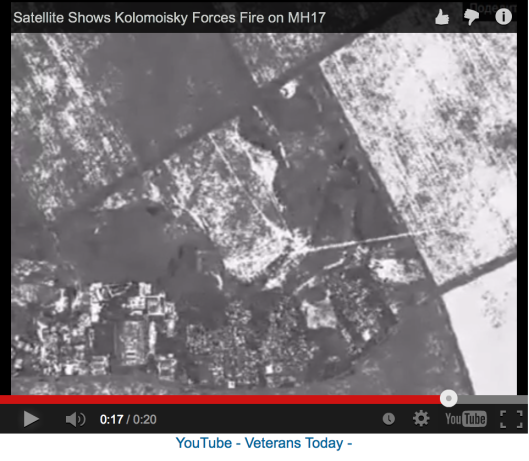 Satellite images show Kolomoyskyi Forces fire on MH17.