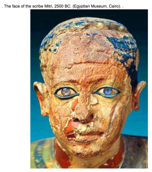 Ancient Egyptians were Russian-Aryans with blonde hair and blue / green eyes.