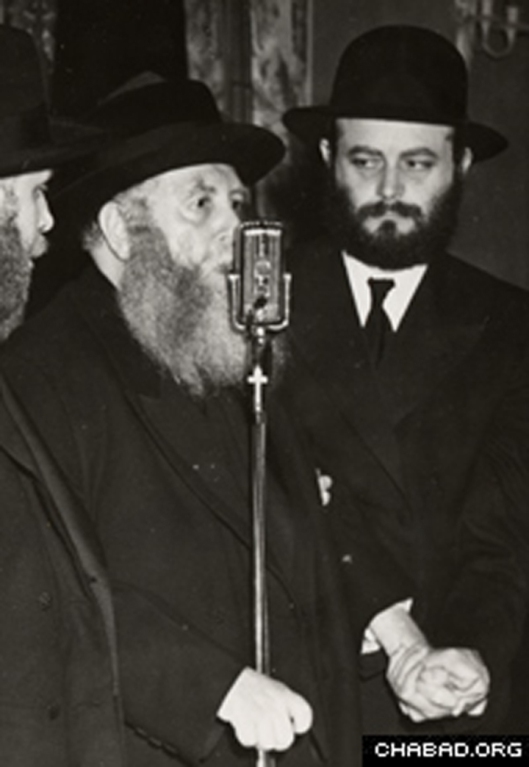 Przywódca Chabadu Menachem Mendel Schneerson ---------- Глава Хабада Менахем-Мендл Шнеерсон