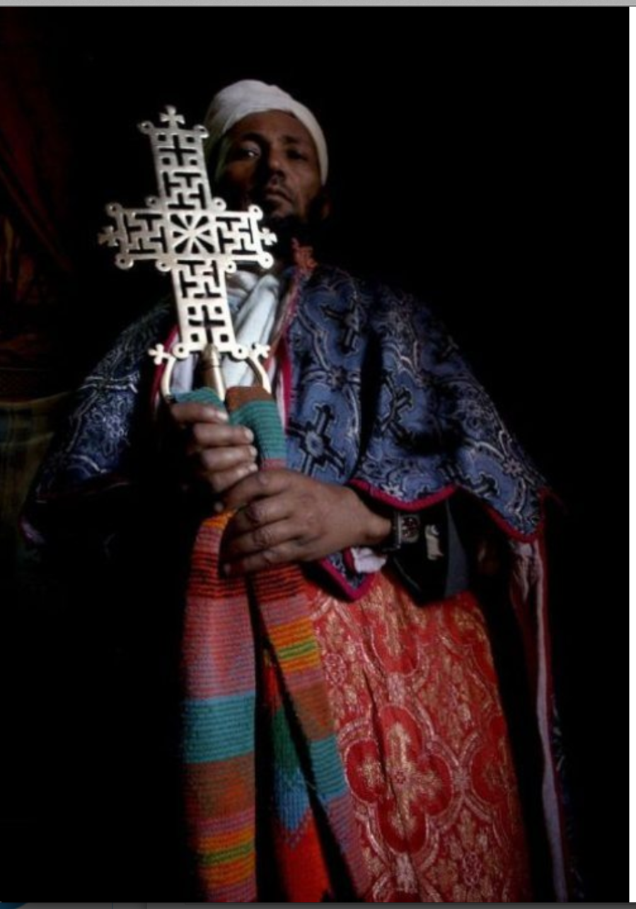 Gammadion in the Christian Orthodox Cross, the Church of Saint George in Lalibela, Ethiopia, 12th century.